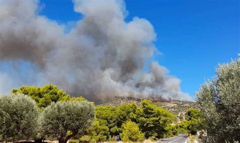 μεγαλη φωτια τωρα αθηνα